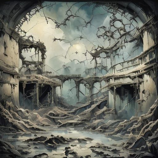 Forgotten Mechanical Heart in Spectral Swamp