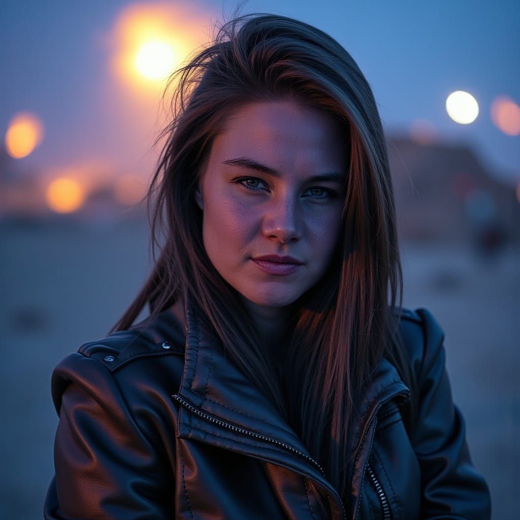 Bounty Hunter in Alien Landscape: Hyperrealistic Textures