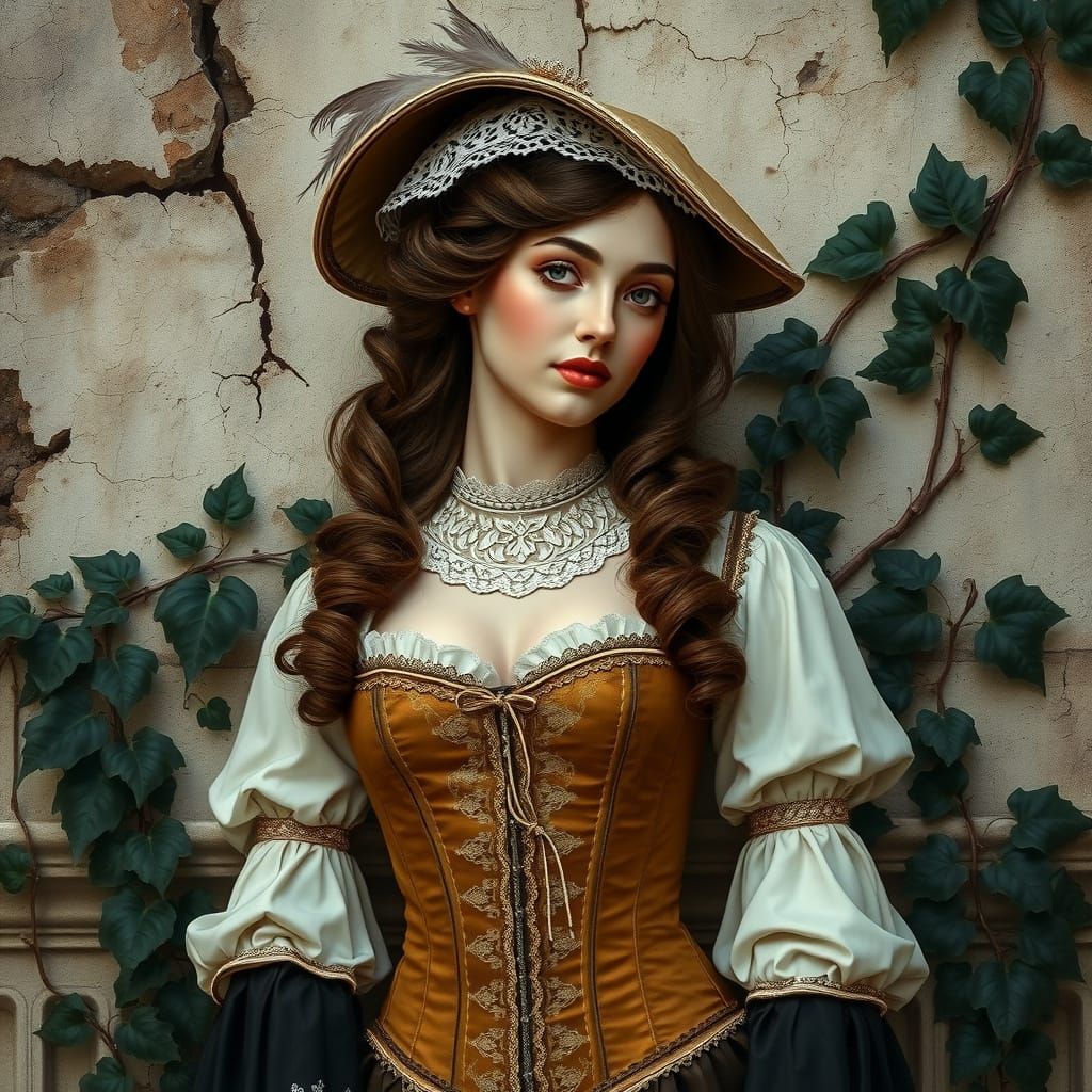 Medieval Lady in Forgotten Grandeur