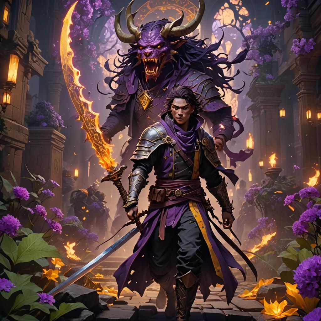 Demon Slayer Dark Fantasy Concept Art in 8K