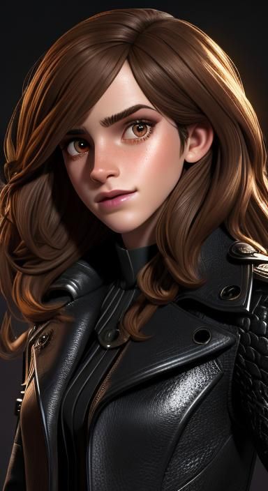 Hermione Granger as Emma Watson in Pixar Style