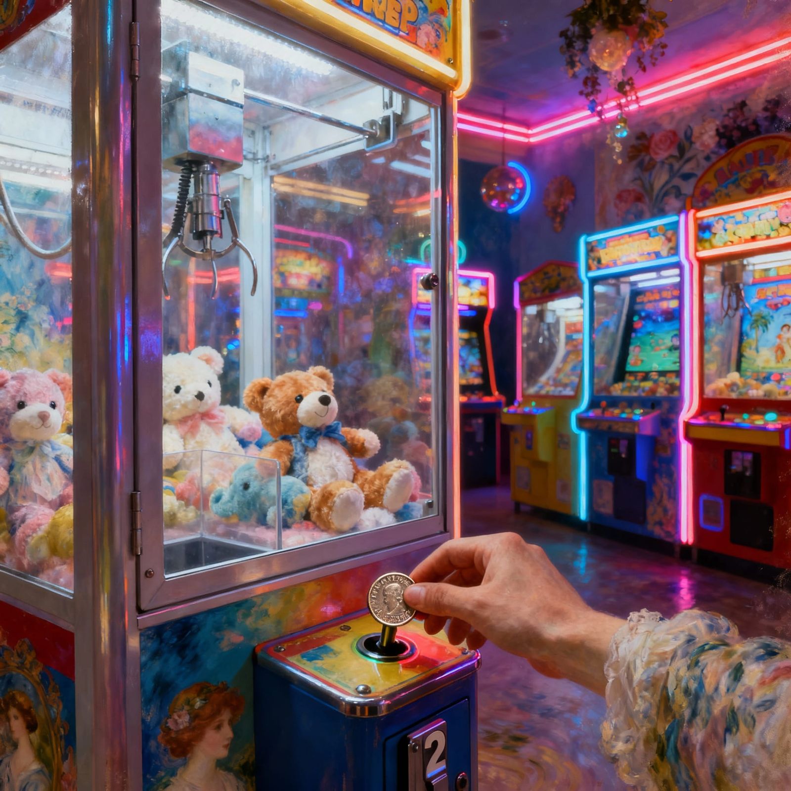 FPV Arcade Machine Win: Stuffed Toy Prize