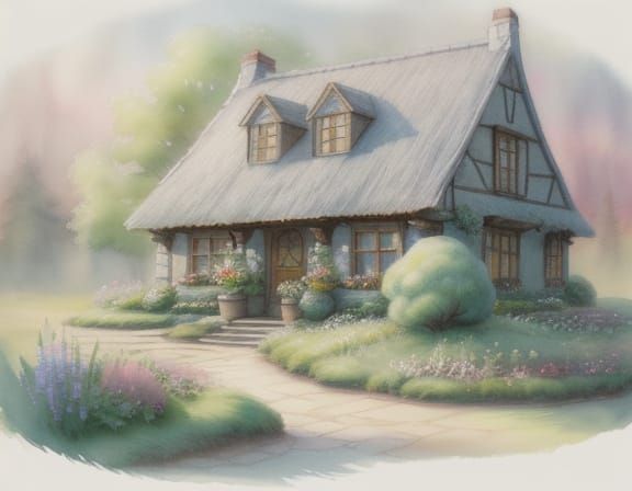 Halfling Warrior with Glowing Hand, Watercolor Illustration