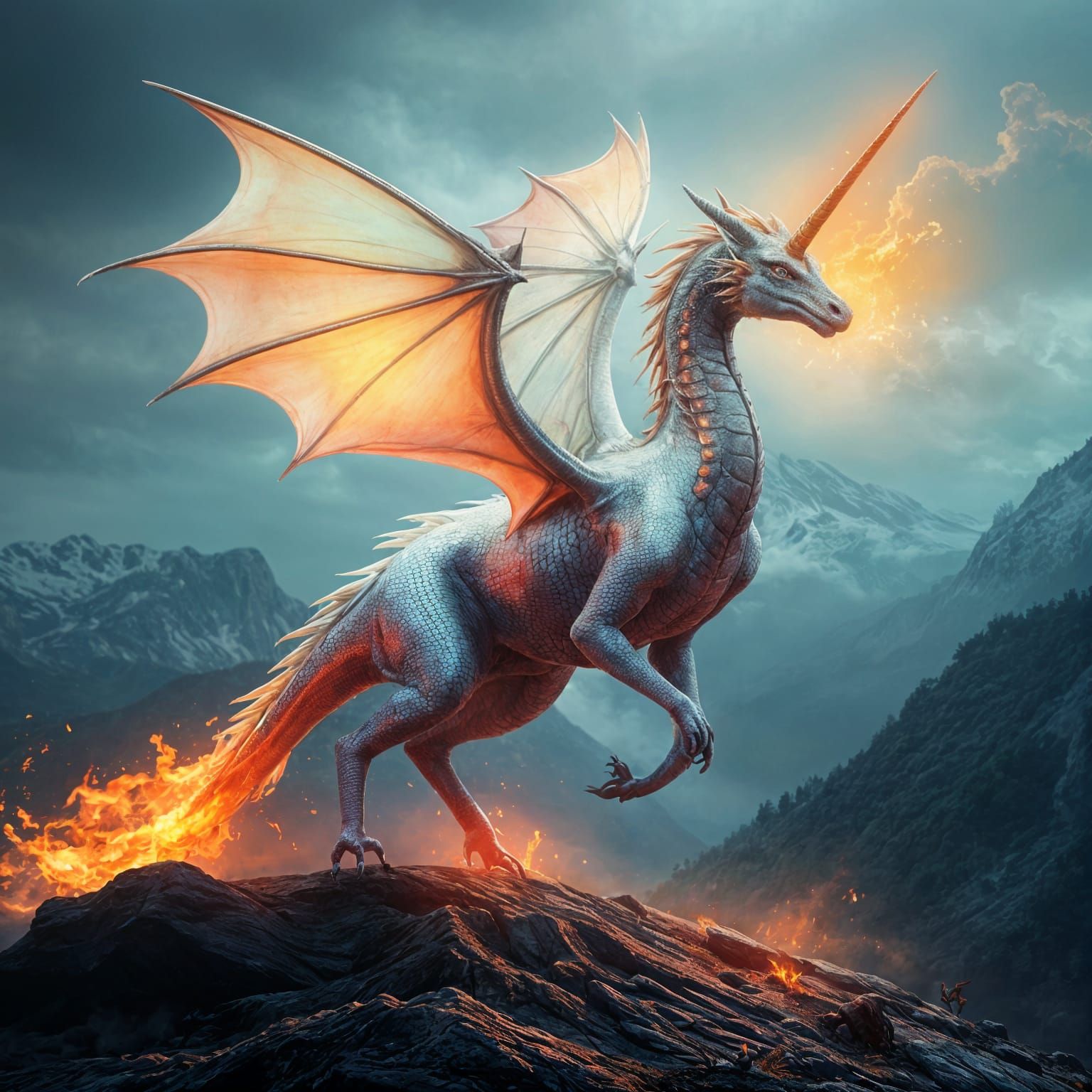 Mythical Creature Portrait in Photorealistic Style