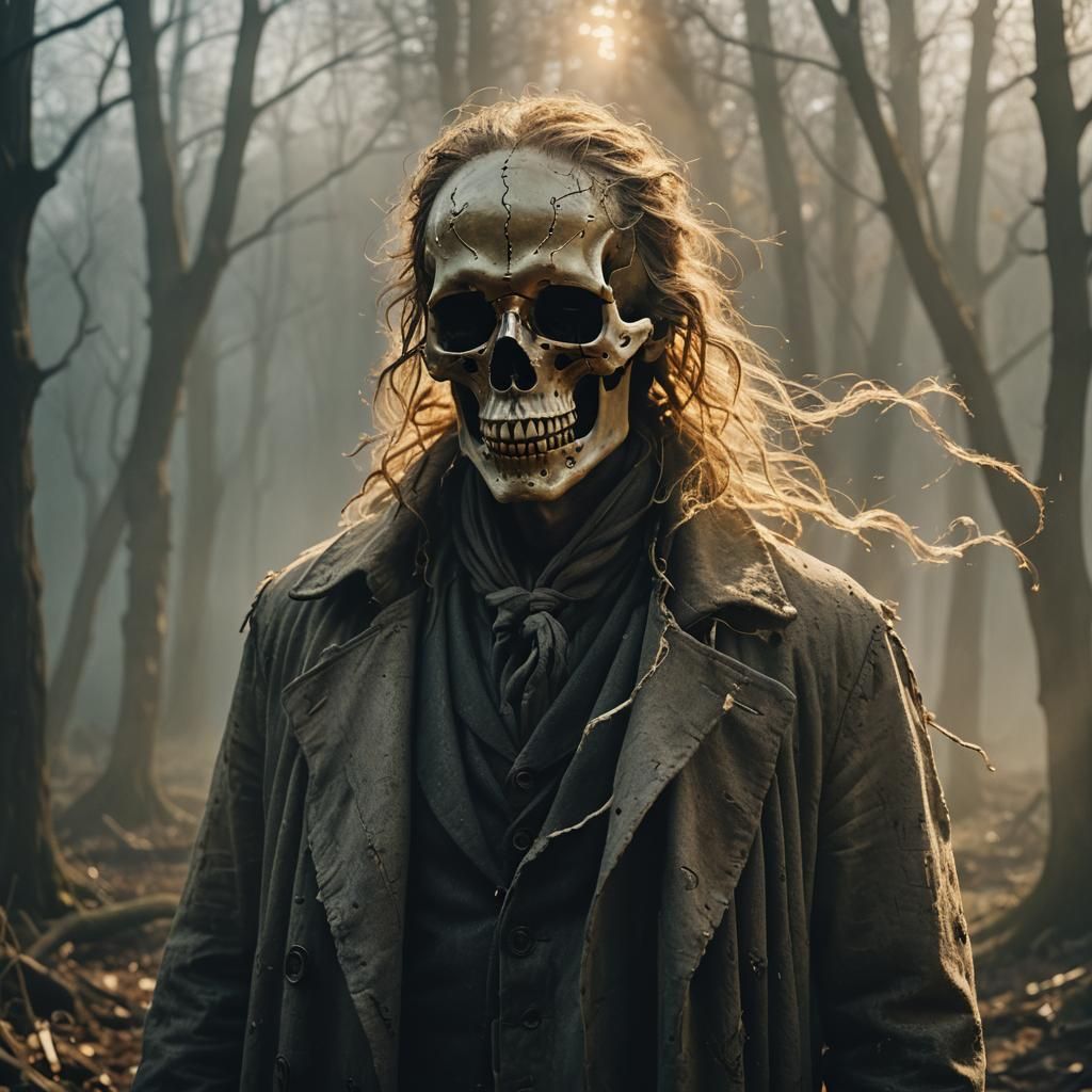 Surreal Skull Illusion in Cinematic Style