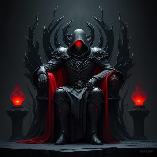 Dark Fantasy Emperor Reigns Supreme in Crimson and Emerald