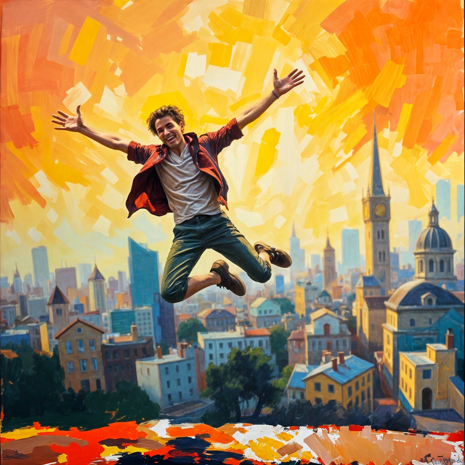 AI Interpretation of a Simple Prompt: Jump!