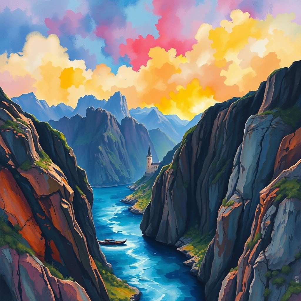 Summer Veranda: Detailed Matte Painting in Gouache Style