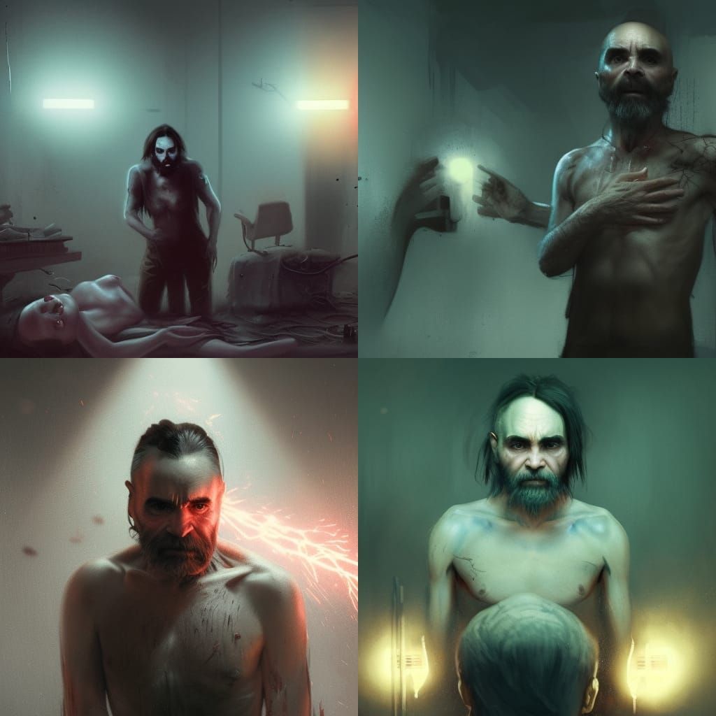 Electroshock Therapy: Dark Fantasy Concept Art