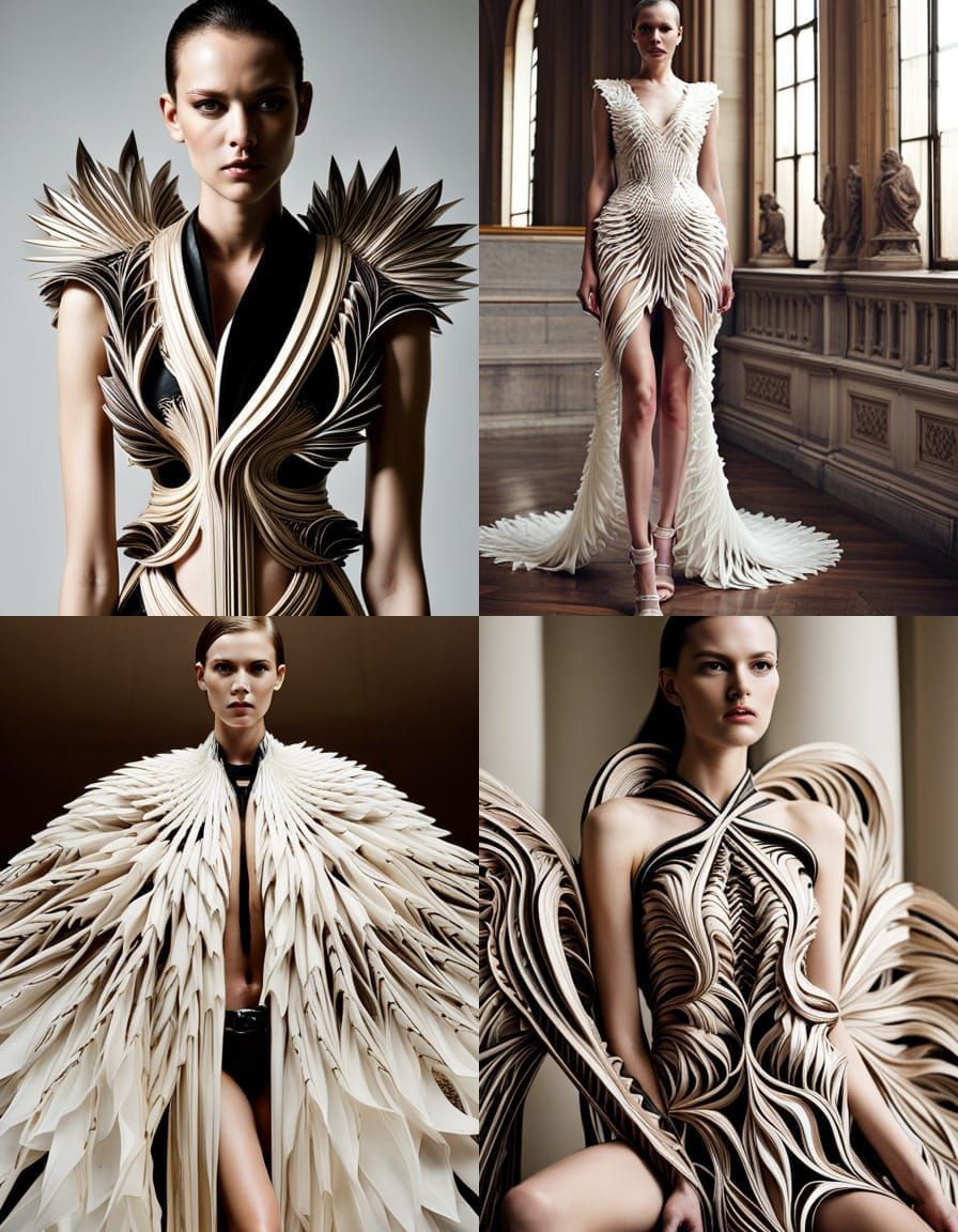 Abstract Dress Inspired by Avant-Garde Design