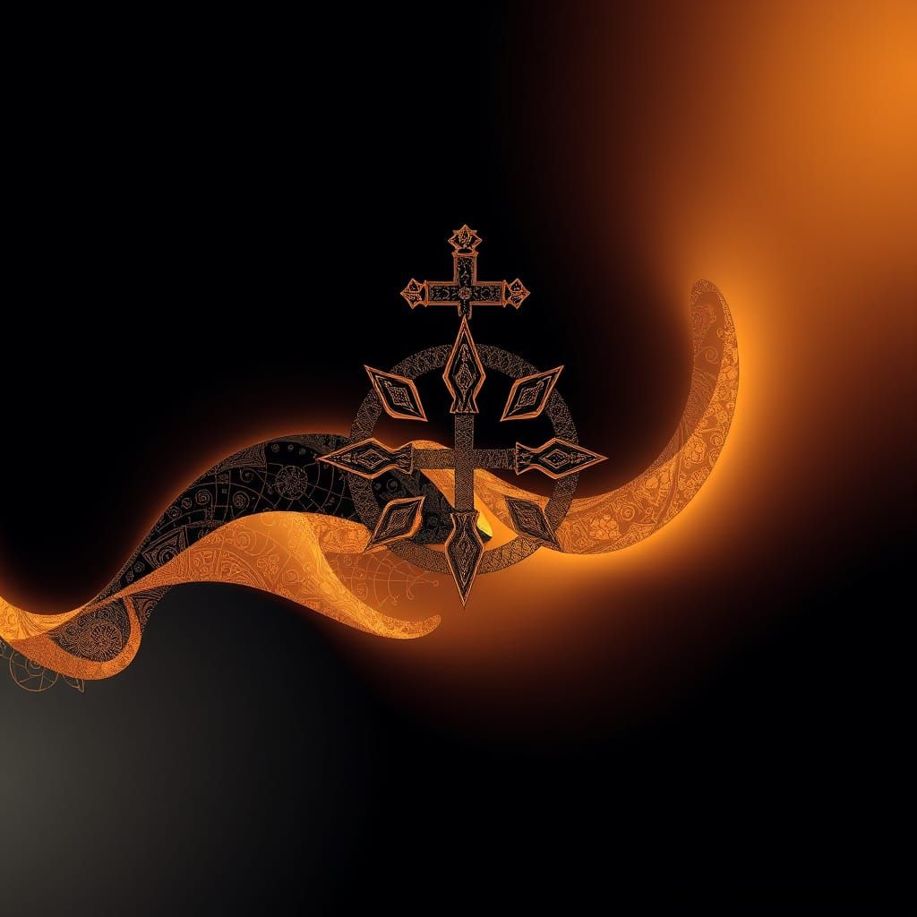 Abstract Fractal Wave Function with Zentangle