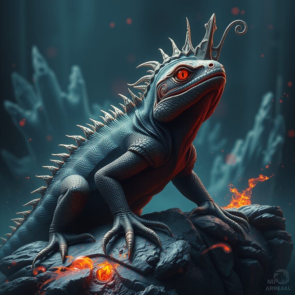 Epic Fantasy Realm in Vibrant Colors