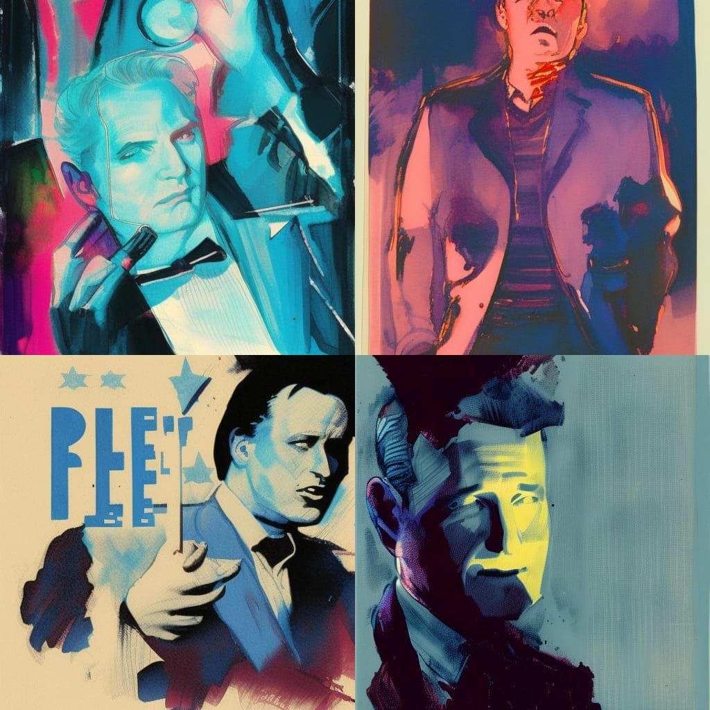 Surreal Portrait in Sienkiewicz Style