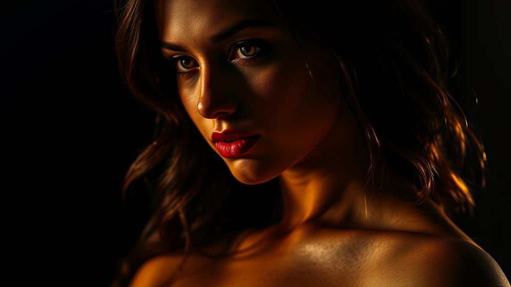 (portrait chiaroscuro depicting beautiful voluptuous woman:1.5)

(Insanely_Ultra_HyperRealistic_Insanely_Ultra_HyperDeta...