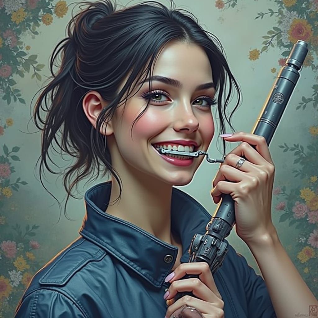 Young Adventurer Wields Futuristic Sonic Screwdriver