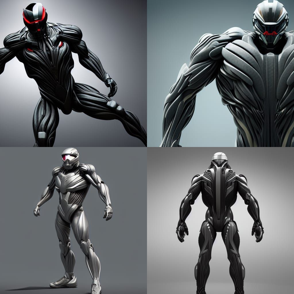 Crysis Nanosuit in Pixar-style 3D Rendering