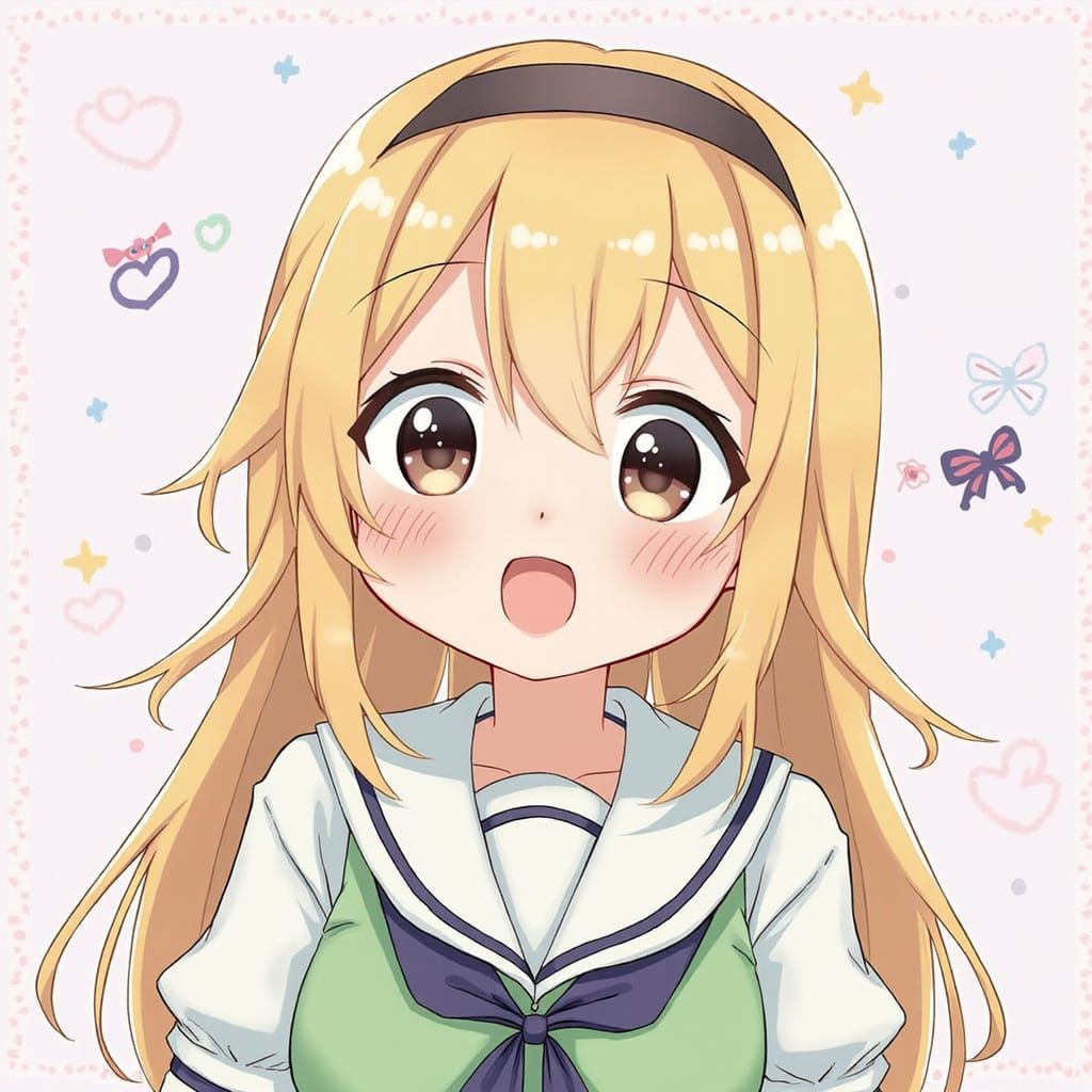 Kawaii Dokugakuza Portrait in Japanese Art Style