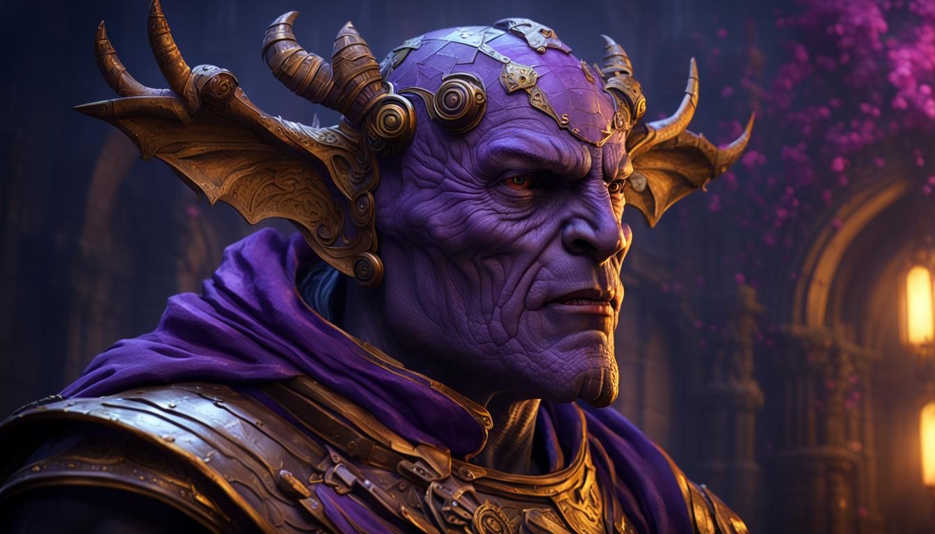 Thri-Kreen Portrait in Dark Fantasy Style