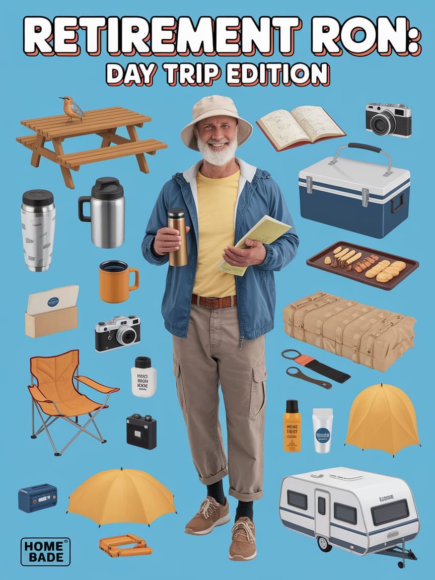 Retro-Style Retirement Ron Action Figure Packaging