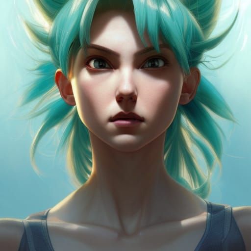 Detailed Portrait in Artgerm and Mucha Style