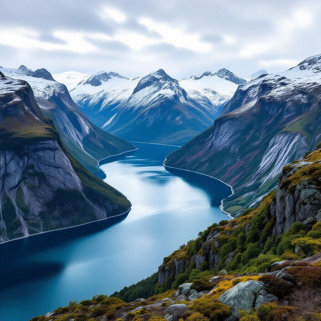 Stunning Norwegian Fjords Landscape