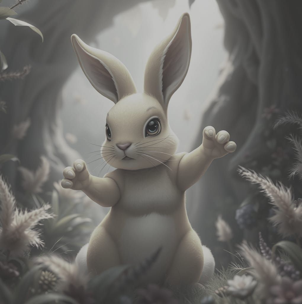 Golden Bunny: Detailed Matte Painting in Unreal Engine