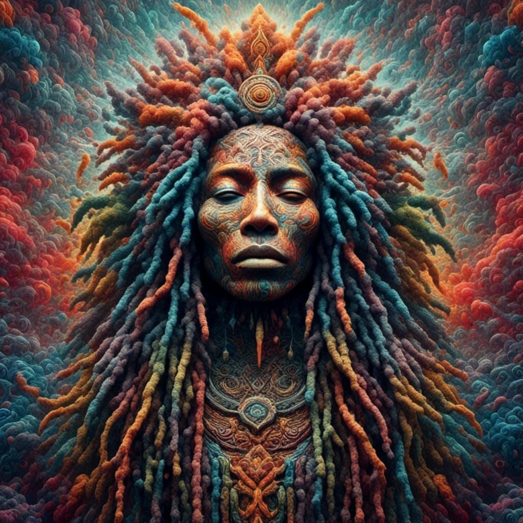 Detailed Pencil Drawing of Bob Marley with Smoke