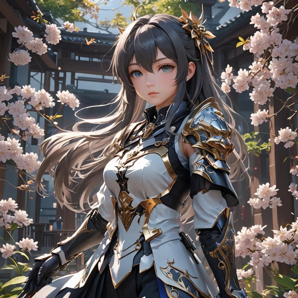 Detailed 3D Anime Art Concept