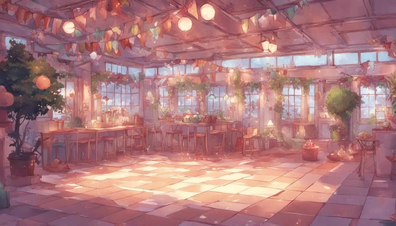 Cozy Anime Dance Floor, Manga Style