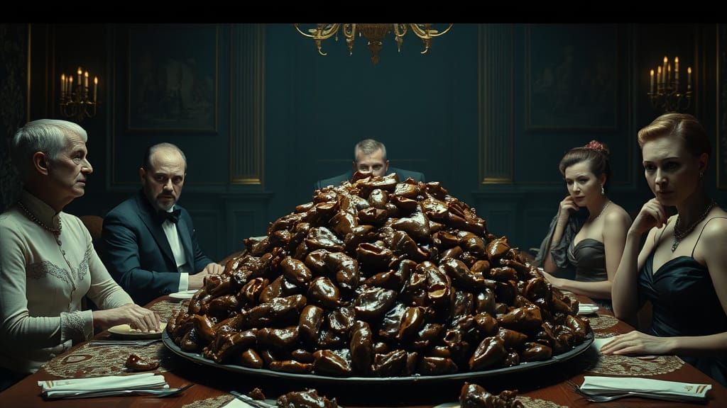 Disgusted Aristocrats at a Filthy Banquet