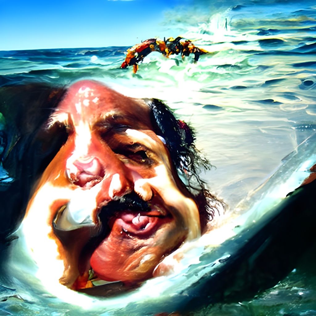 Ocean Scene as Oil Painting