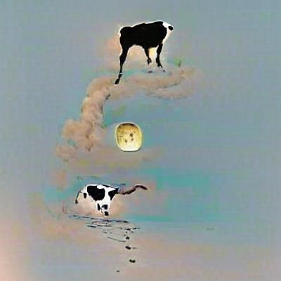 Cow Jumping Over The Moon