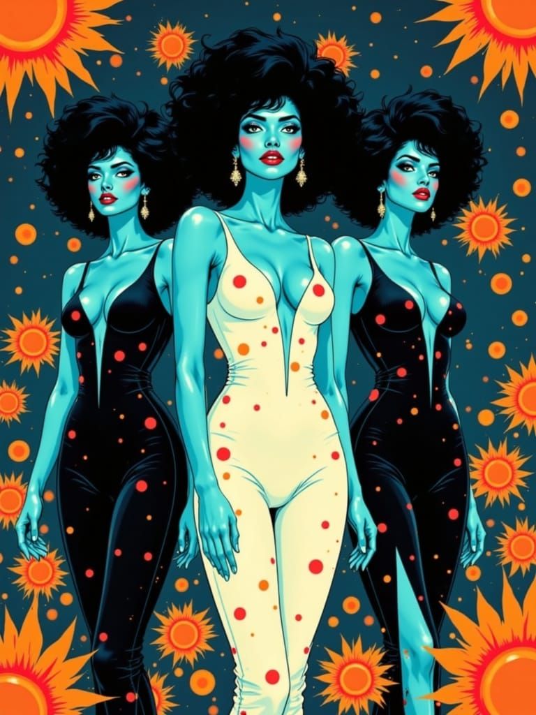 Ethereal Turquoise Queens of the Dark Cosmos