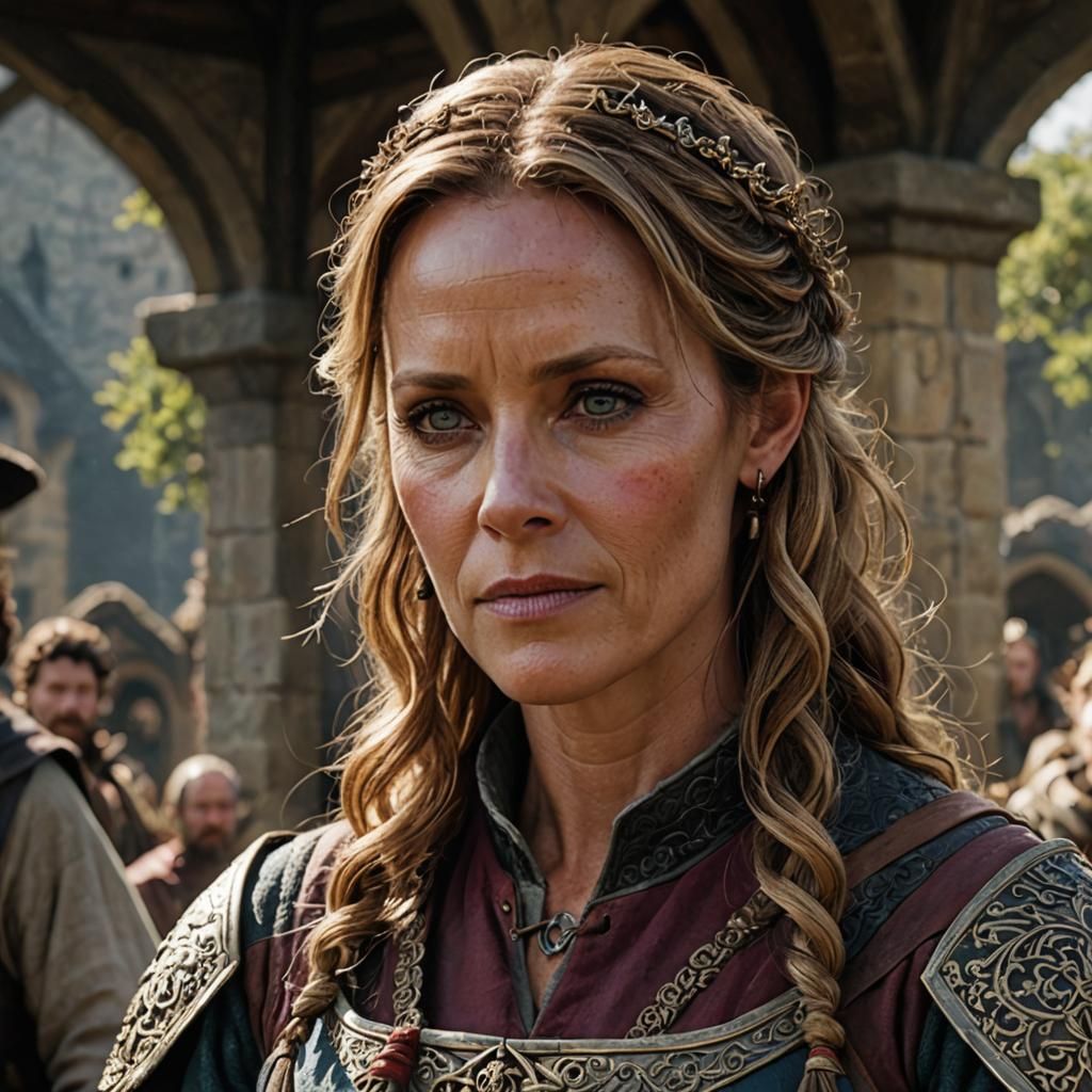 Medieval Woman Portrait in Cinematic Style