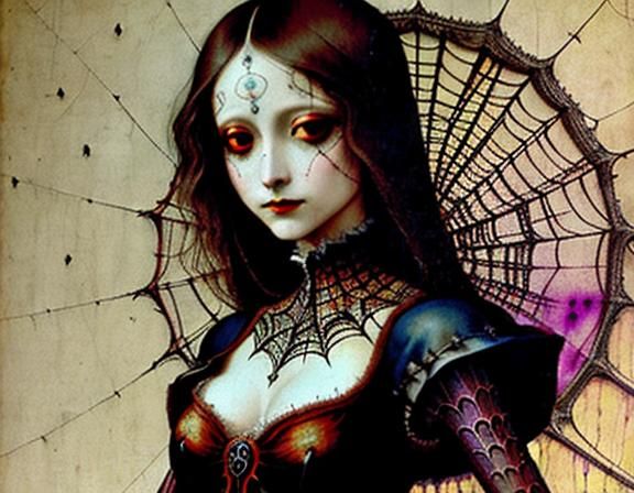 Surreal Spider Dance in Renaissance Style