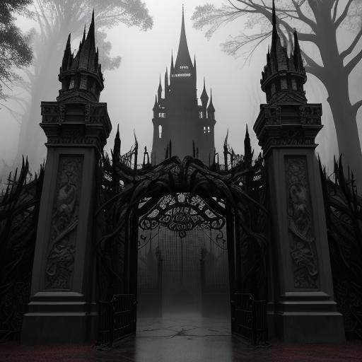 Horror Theme Park Entrance