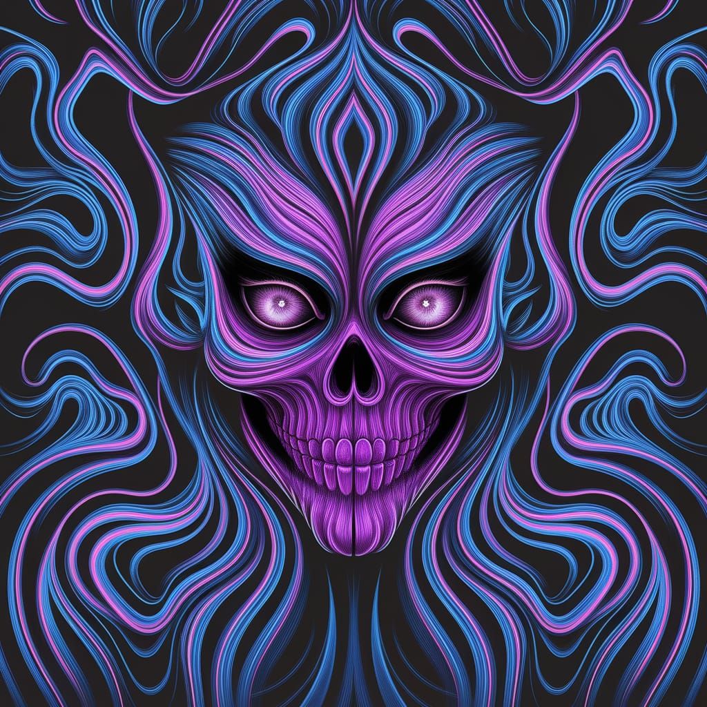 Obsidian Ghastly Satin Texture Pencil Sketch