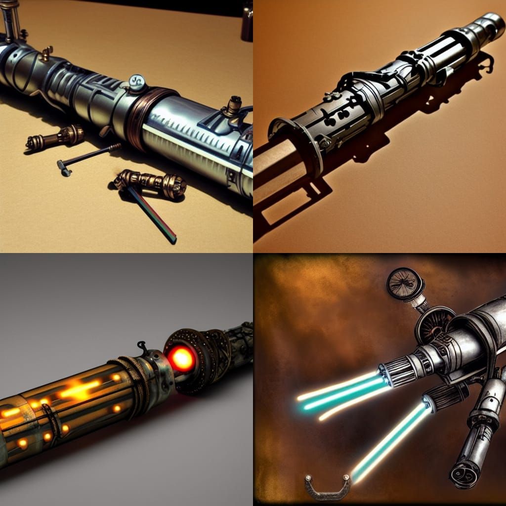Steampunk Lightsaber Engine Design