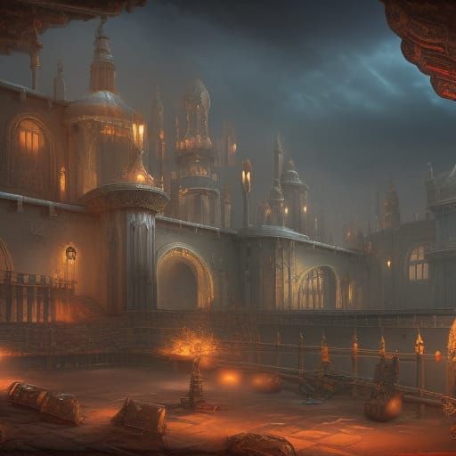 Fantastical Royal Armory Concept Art