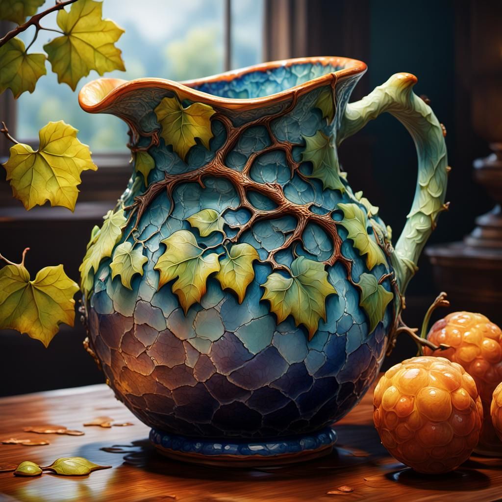 Crackled Pitcher