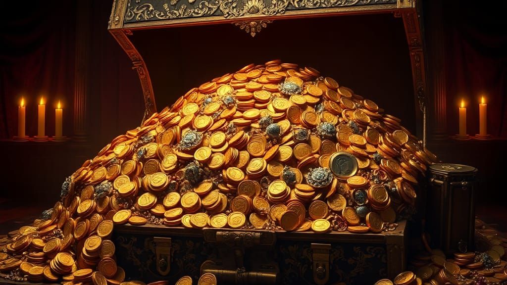 Majestic Treasure Chest in Renaissance Style