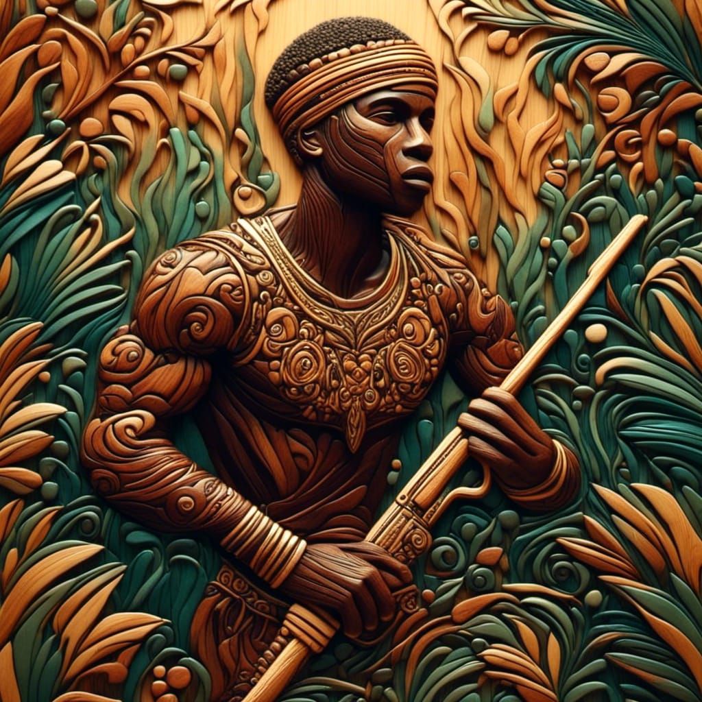 African Warrior…..created from @UniqueFruitDesigns suggestion (Thank You 😊)