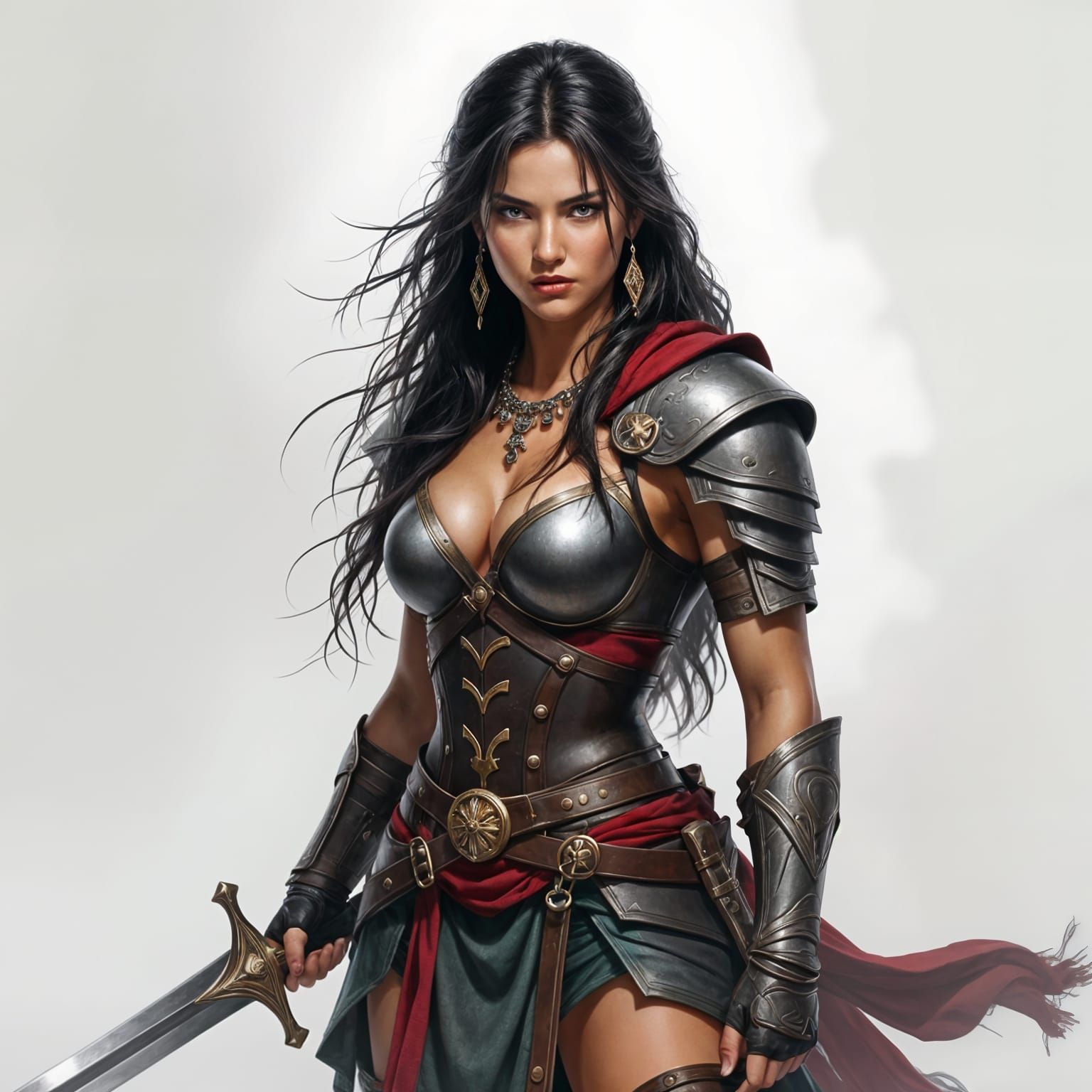 AI Generated Image of a Warrior Woman