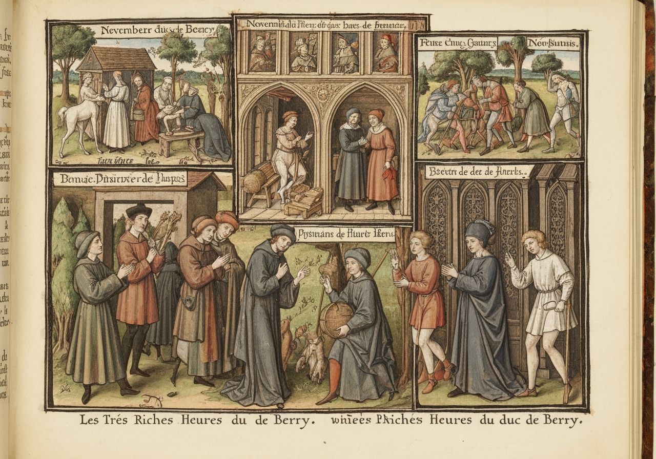 November Life: Peasants, Artisans, Nobles in Medieval Style