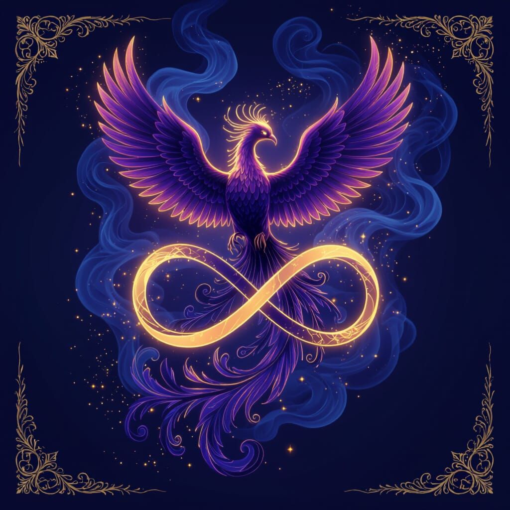 A majestic phoenix, alquimia del alma