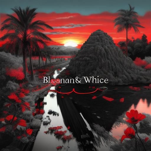 Simple Black and White Grayscale Image