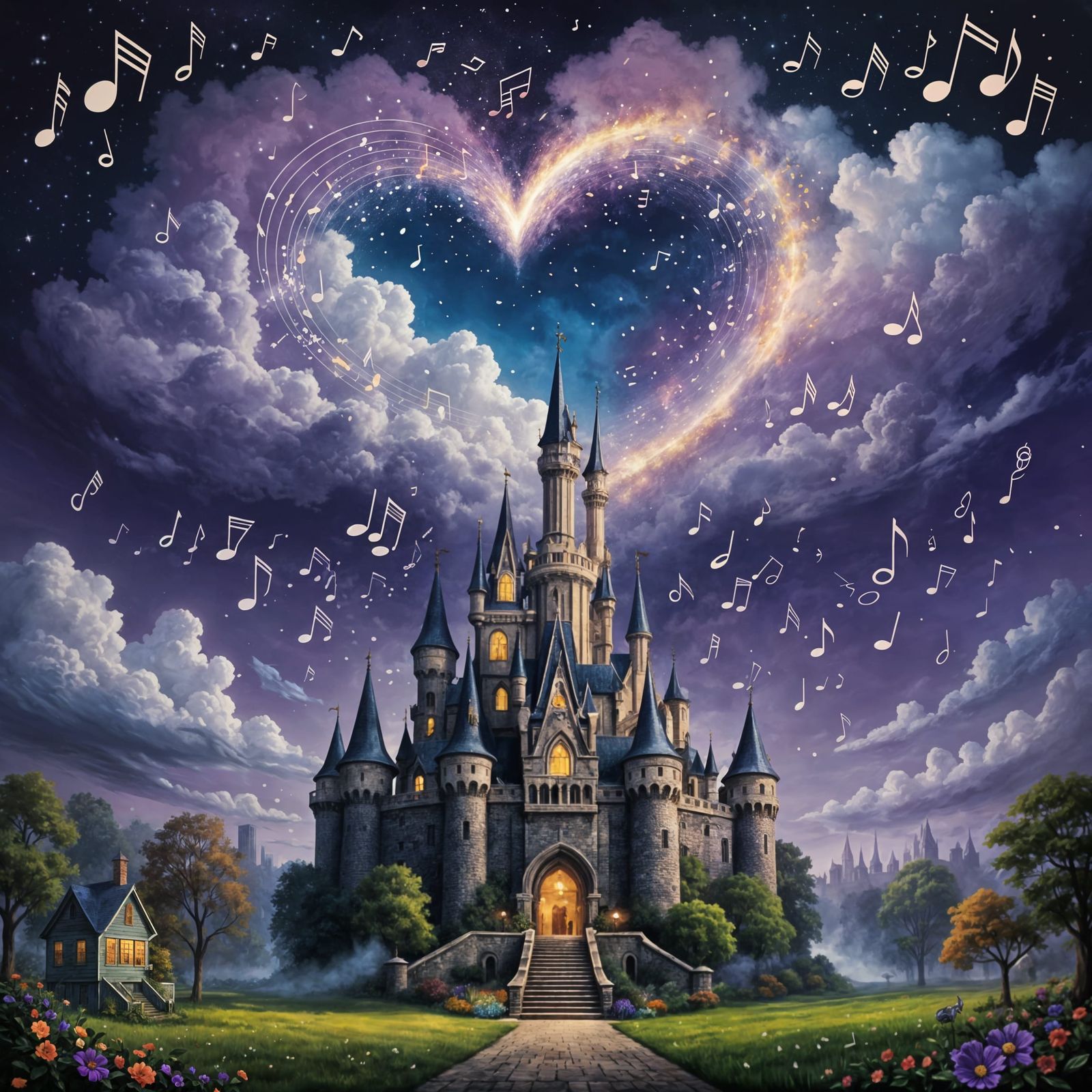 Speak Now Album Art with Music Notes