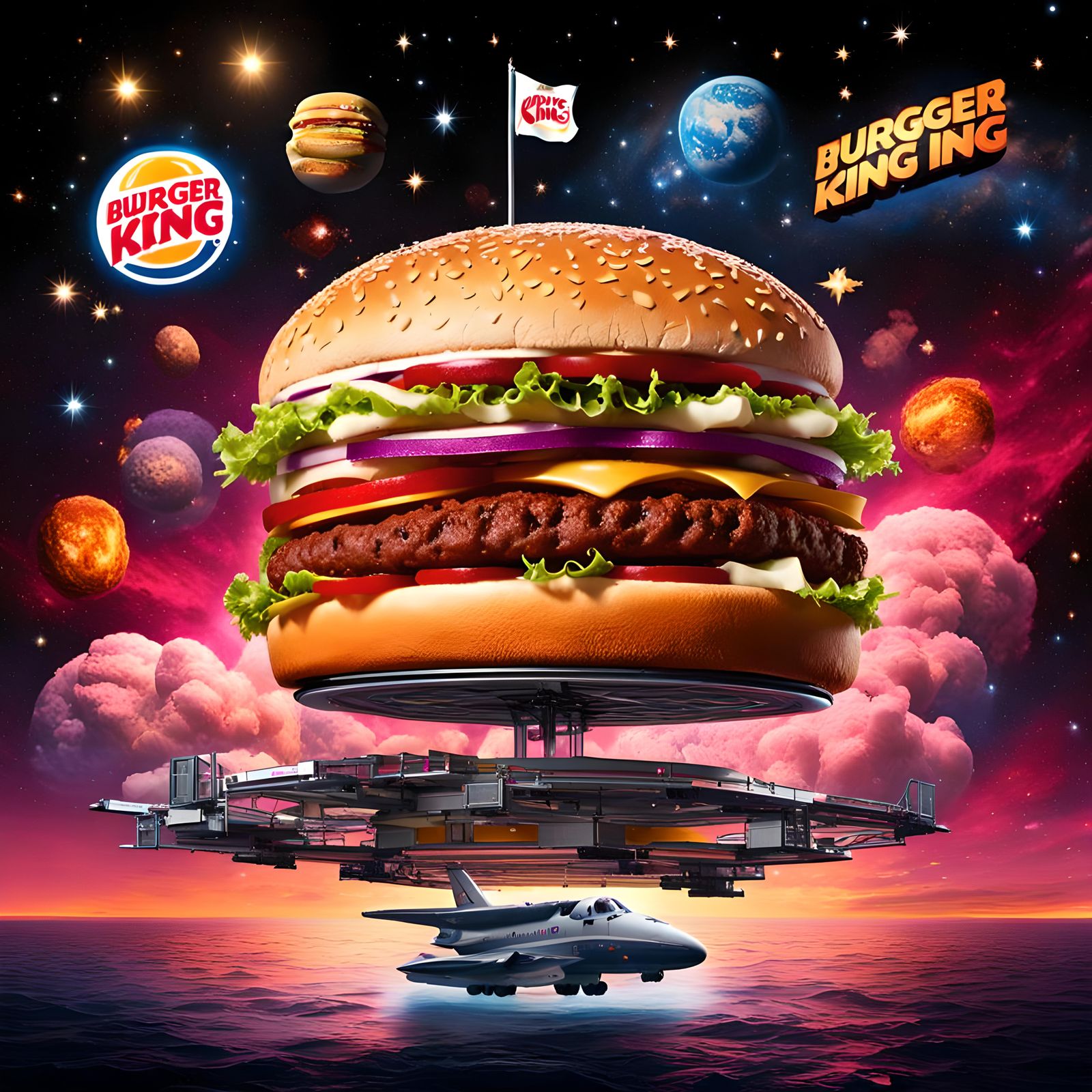 Randomly, Burger King's Space Fly-In, off the shores of Orion was is opened before MacD's.