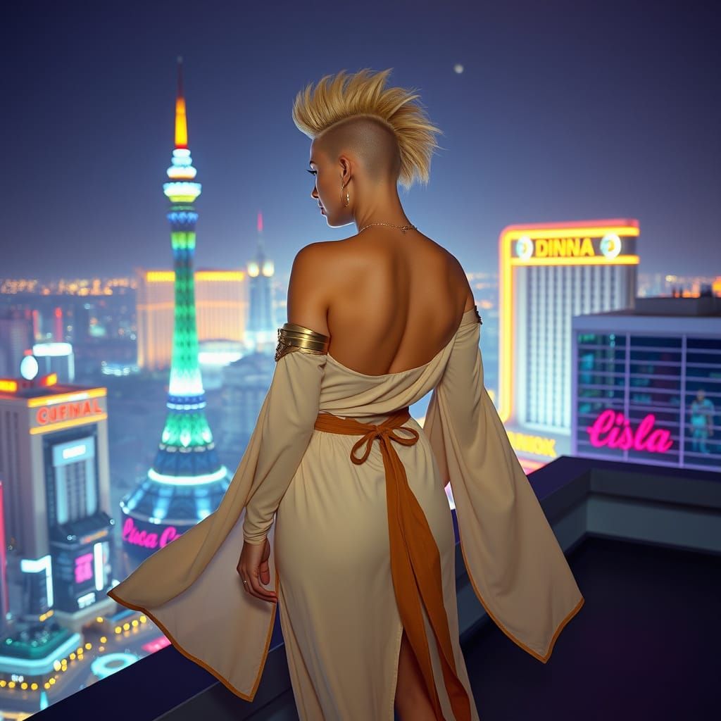Diana Young in Futuristic 2244 Las Vegas