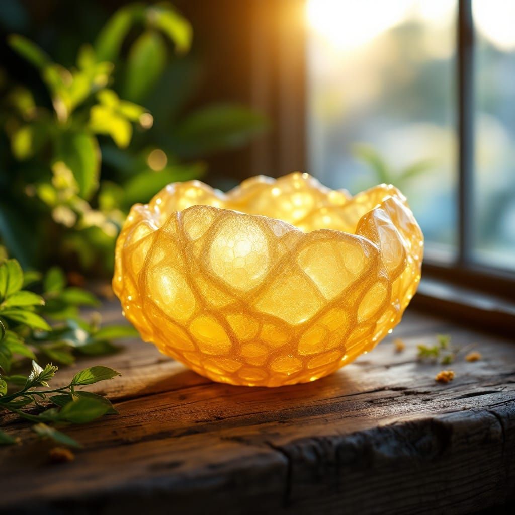 Ethereal Honeycomb Chalice of Morning Radiance